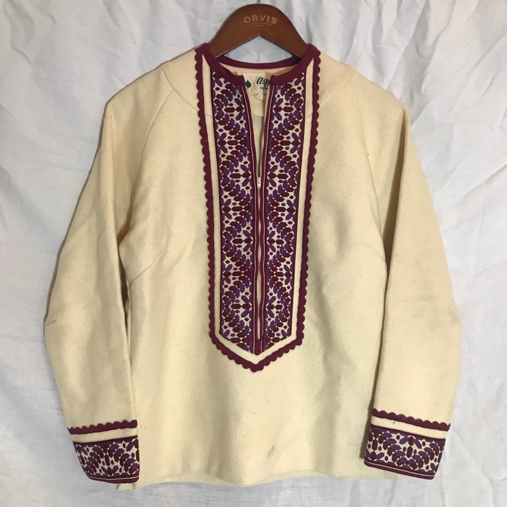 Vintage all wool ski top.
